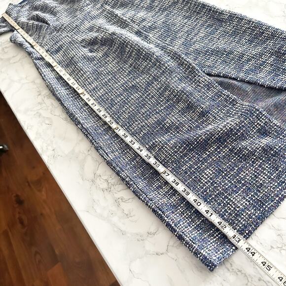 Jasambac Shimmer Tweed Bodycon Midi Dress Wrap Split Hem women’s Size Small - Picture 10 of 14